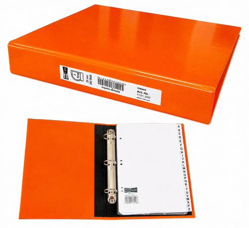Veloflex ringordner orange - ringordner, a5