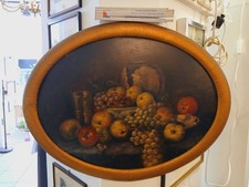 antikes ovales Bild -