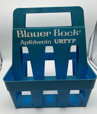 Vintage Flaschenkorb Blauer