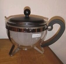 BODUM 157 Chambord Teekanne mit Sieb Filter schwarz 1 Liter