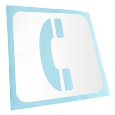 Telefon Kontakt Anruf Piktogramme Aufkleber Sticker 25 Farben Neon Matt