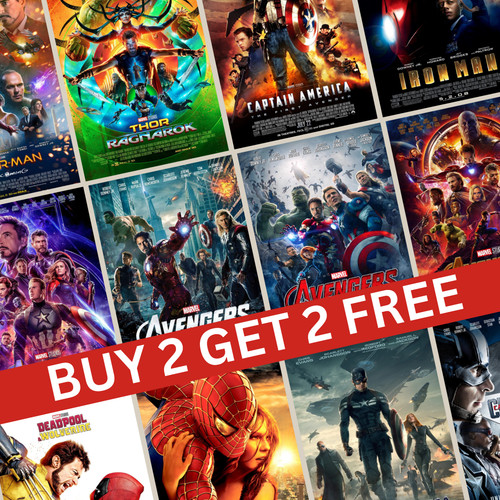 Marvel filmplakate a3 - a4,