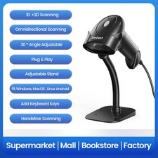 2D USB Kabel Barcode Scanner Inventar Handsfree 1D QR Code Scanner für Store PC
