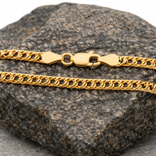 18 kt Gold Doppel Panzerkette