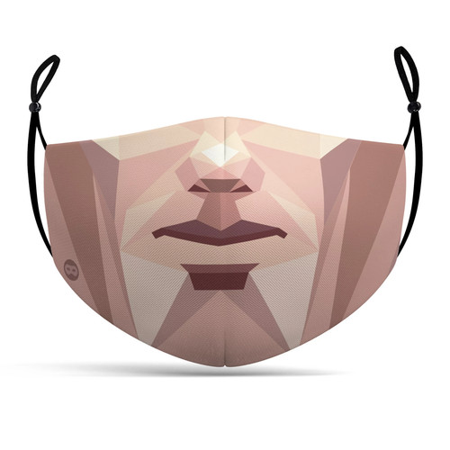 Stoffmaske polygon gesicht - polygon,