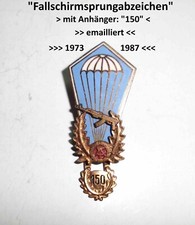 " Fallschirmsprungabzeichen der NVA    150    Anhänger   " NVA der DDR