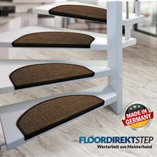 Sisal Stufenmatten Treppenmatte Treppenstufenschutz Dunkelbraun Made in Germany