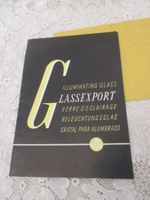 1958 Glassexport BELEUCHTUNGSGLAS Reklameausgabe zur MESSE , viersprachig