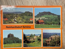 Ansichtskarte, AK, Reinhardtsdorf Schöna, DDR, gelaufen