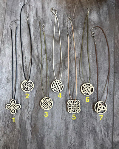 Keltische knoten halskette aus - knoten,