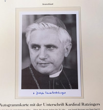 Autogramm Joseph Ratzinger
