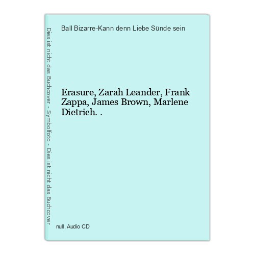 Erasure zarah leander - erasure,,