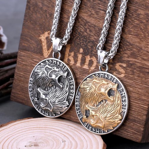 Fenrir wikinger halskette - fenrir,
