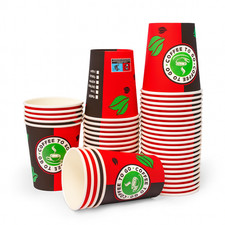 1000 Kaffeebecher 8oz 0,2l Coffee To Go Becher, Papierbecher, Premium Pappbecher
