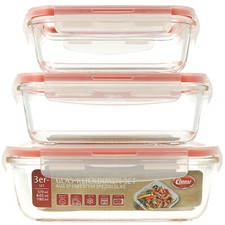Glas klickboxen 3er set - glas-klickboxen, 3er-set