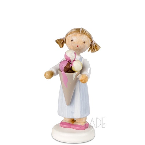 Großes mädchen mit eistüte - mädchen,