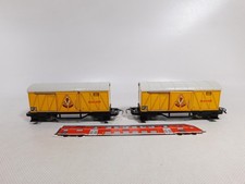 2x Biller Bahn Billerbahn Spur 0e Blech Bananenwagen Güterwagen DB sg #DQ377-0,5
