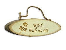 Kleine personalisierte Holzschild Plakette maßgeschneidert Wand Tür Laser graviert