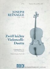 Musiknoten Noten Zwölf leichte Violoncelli Duette Heft 2