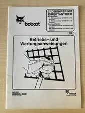 Bobcat Erdbohrer 15, 15H, 30, 30H Betriebs-Wartungsanweisung Manual