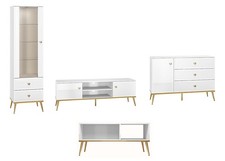 Wohnzimmer-Set Goldin 4tlg