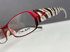 Dilem Brille Herren Damen Rot  zebra  Wechselbügel Zg213 SC021 NP:499€