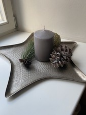 Wittkemper Metall Deko Tablett Stern Weihnachten Skandi Shabby Impressionen 