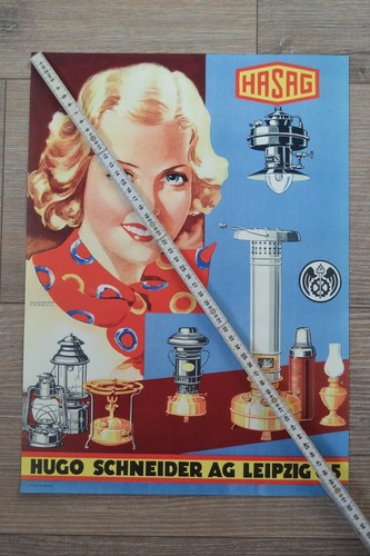 Plakat hasag petroleumlampe - plakat,