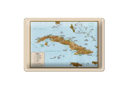 Blechschild cuba 30x20 - cuba,