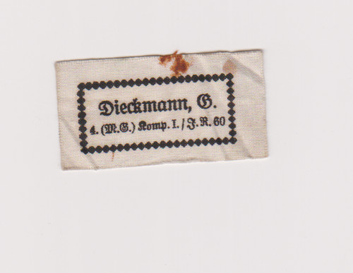Ww2 bekleidungs etikett - ,