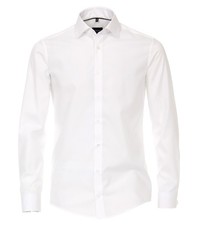 Venti Festhemd Schneeweiss Langarm Modern Fit Kentkragen Umschlagmanschette