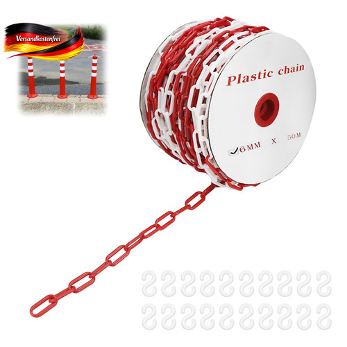 Absperrkette kunststoff 6mm - absperrkette,