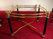 Glastisch Gestell Tischbeine aus Messing und Kunststoff 61x61x51 cm