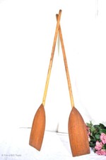 2 Alte Holzpaddel /