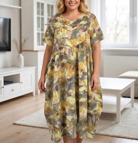 46 leinen kleid - gr,