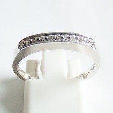 Ring Weißgold 585er / 14 kt Diamanten Memory Goldring Weißgold Goldschmuck