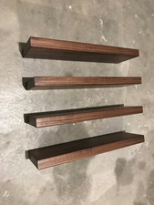 4x Wandboard Nussbaum Massiv
