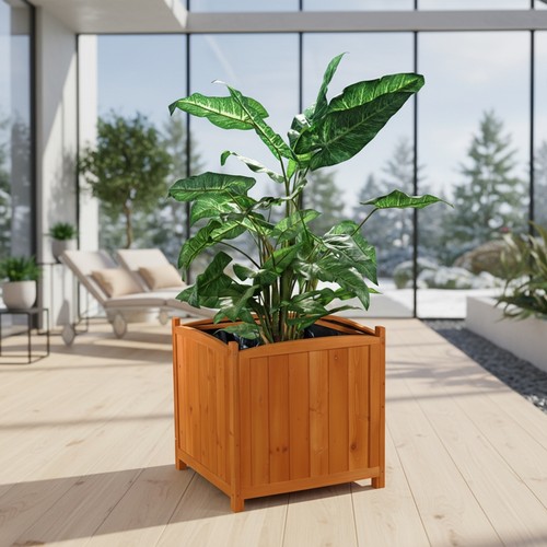 50cm blumentopf eckig blumen - eckig,