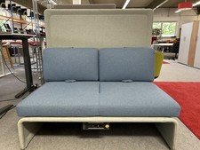 Coalesse Lagunitas Lounge Sofa grau blau Zweisitzer Netzmodule 