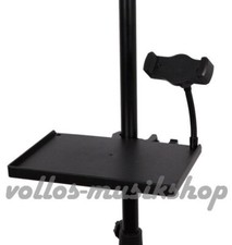 Notenablage anklemmbar mit Smartphonehalter schwarz Kunststoff