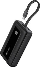 Anker Powerbank 20.000mAh 30W mit integriertem USB-C Kabel portables Ladegerät