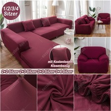 Sofabezug stretch elastische Sofahusse Abdeckung Für 1-4 Sitzer & L Form Ecksofa