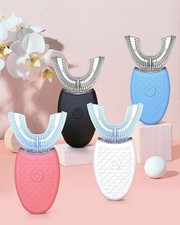 Elektrisch U-Typ Schallzahnbürste Zahnbürste 360° Automatische Reinigung Teeth