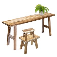 Holz Pflanzen Ständer Bank