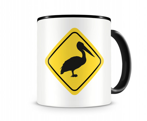 Pelikan warnschild tasse - warnschild,