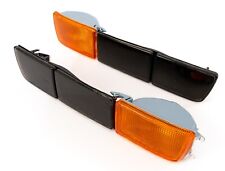 Für VW Golf 3 Vento Blinker Orange Lange Blenden Schwarz Stoßstangenblinker