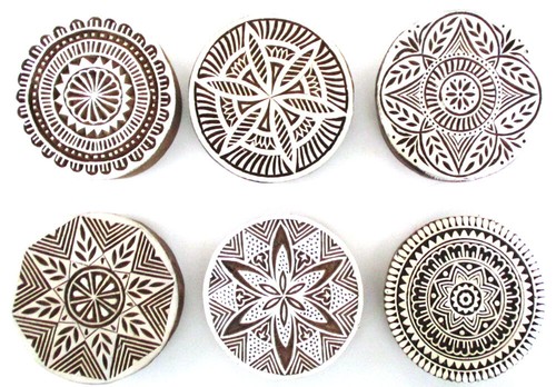 Holzstempel mandala cm - holzstempel,