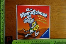 Alter Aufkleber Zeitschrift Zeitung Buch Spiel RAVENSBURGER Max MäuseSchreck