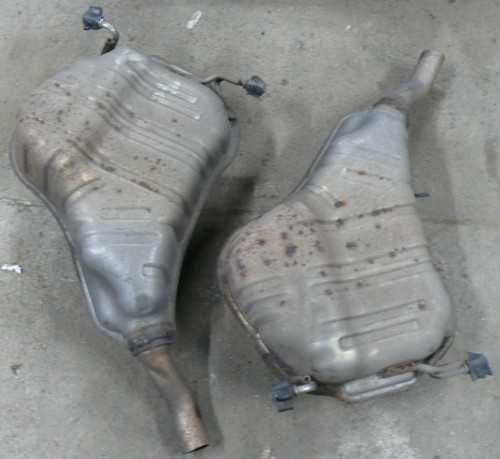 Endtopf auspuff links rechts - endtopf,