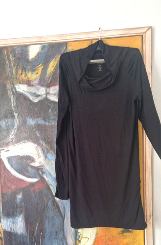 Marc cain schwarzes long shirt - long,